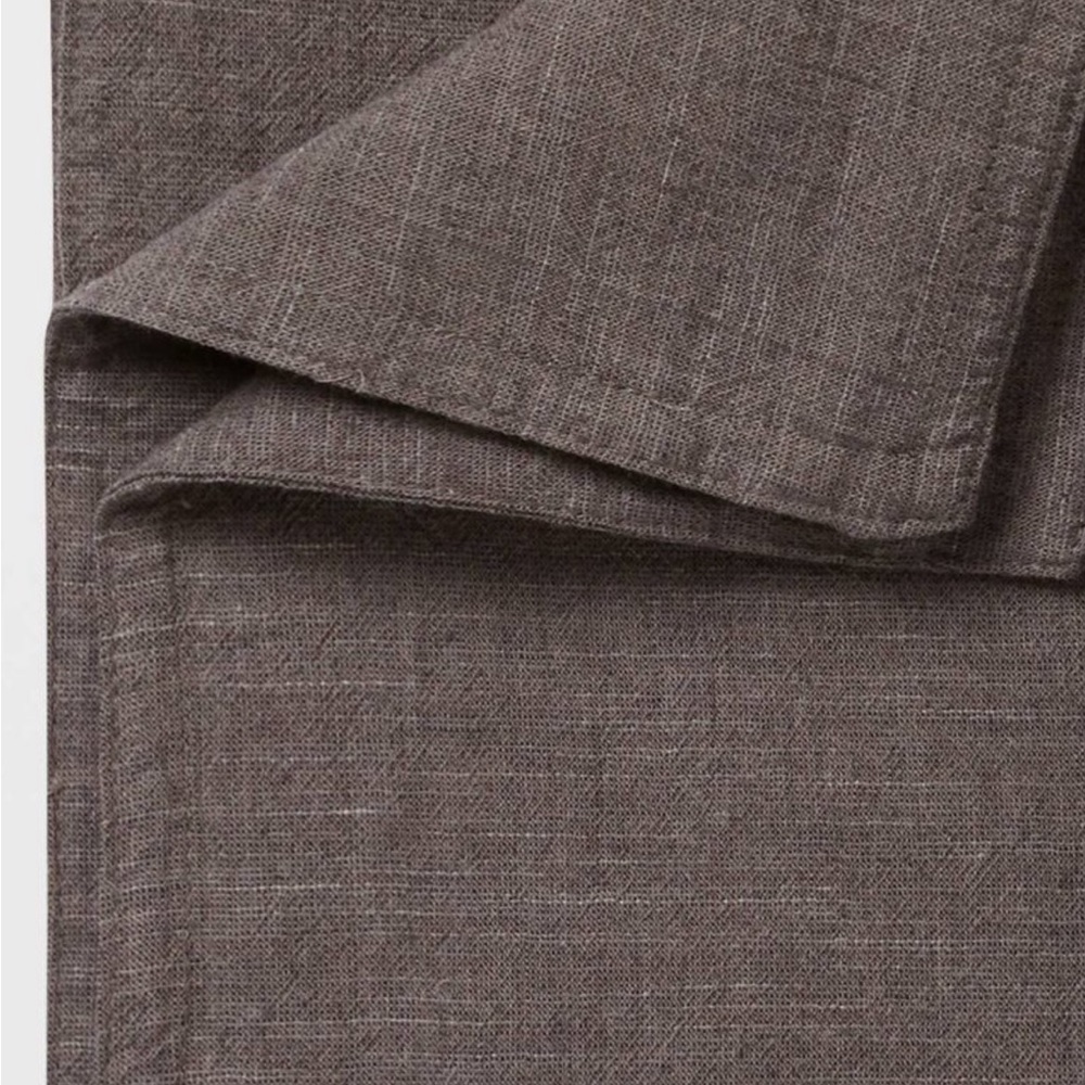 Threshold - King Space Dyed Cotten Linen Duvet Cover in Dark Gray